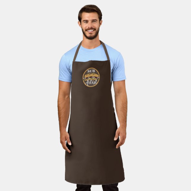 Sub Artist, Hoagie\Submarine  Father's Day Apron (Worn)