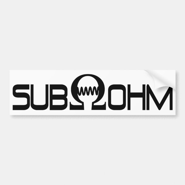 Sub Ohm Bumper Sticker (Front)