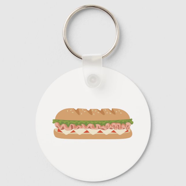 Sub Sandwich Keychain (Front)