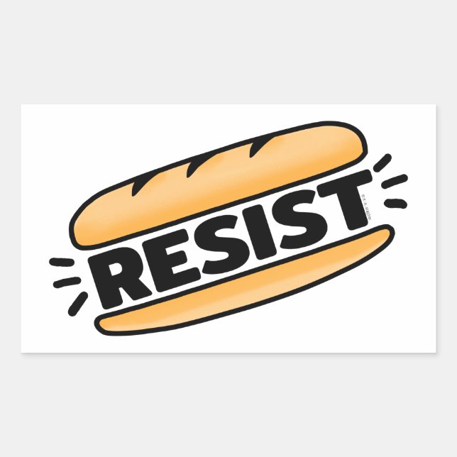 Sub Sandwich Resist Fascism Sticker (Front)