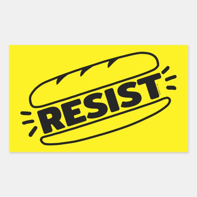 Sub Sandwich Resist Fascism Sticker (Front)