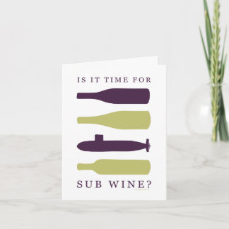 Sub Wine - Note Card