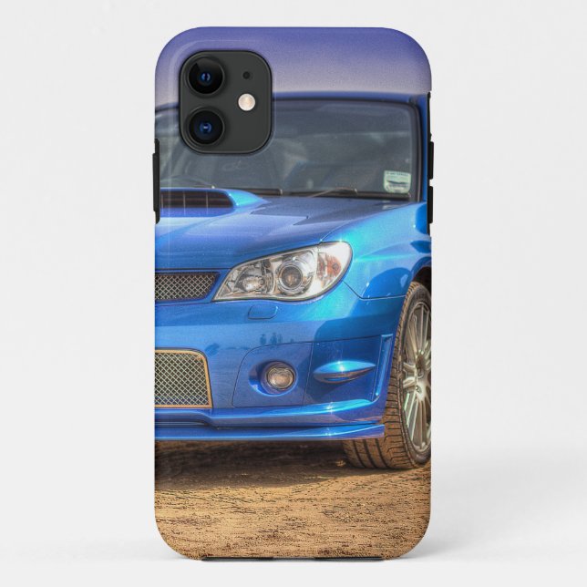 Subaru Impreza STi "Hawkeye" in Blue Case-Mate iPhone Case (Back)