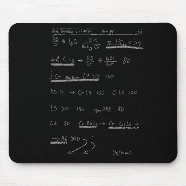 Subaru Rally Pace Notes Mouse Pad (Front)