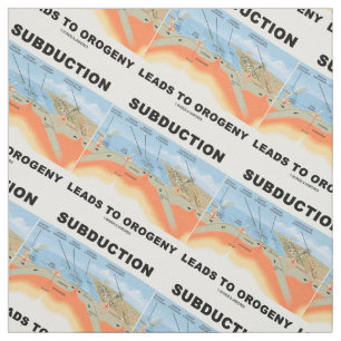 Subduction Leads To Orogeny Plate Tectonics Humour Fabric