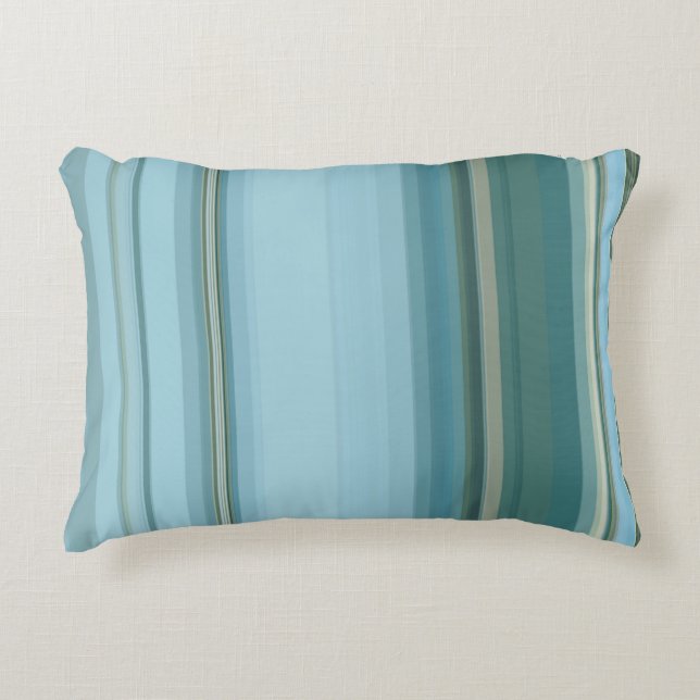 Subdue Colour Stripes Decorative Pillow (Front)