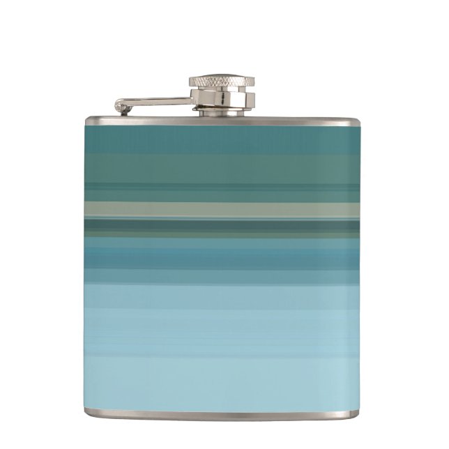 Subdue Colour Stripes Hip Flask (Front)
