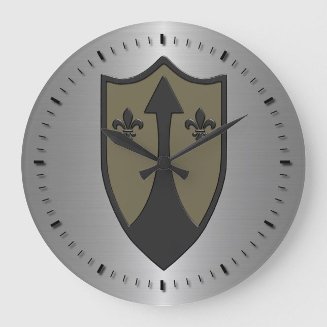 Subdued 72nd Ordnance Brigade Patch COMZEUR/TASCOM Large Clock (Front)