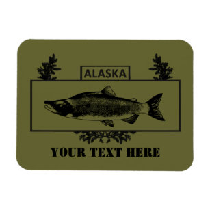 Subdued Alaska Combat Fisherman Badge Magnet