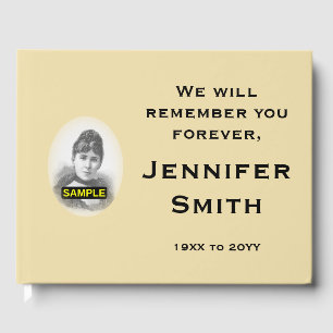 Subdued and Personalized Memories Guestbook