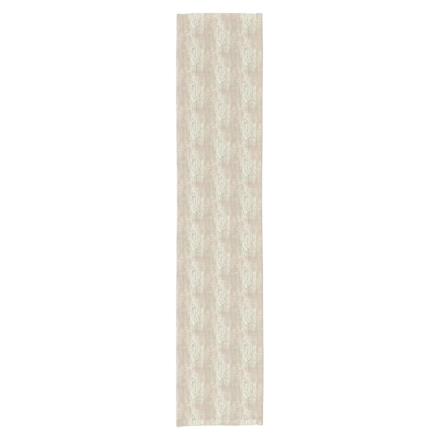 Subdued Coastal Pine Wood Grain Look Short Table Runner (Front)