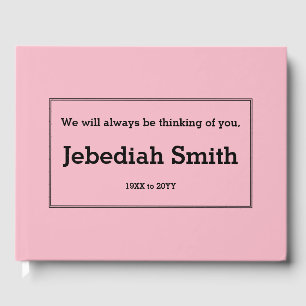 Subdued, Conservative Memorial Guestbook