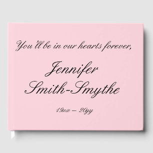 Subdued & Elegant Condolences Guestbook