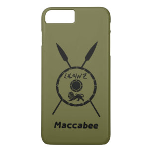 Subdued Maccabee Shield And Spears Case-Mate iPhone Case