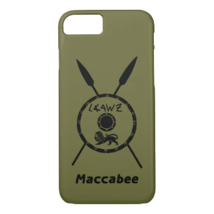 Subdued Maccabee Shield And Spears Case-Mate iPhone Case