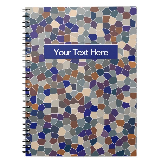 Subdued Multicolored Pattern  Notebook (Front)