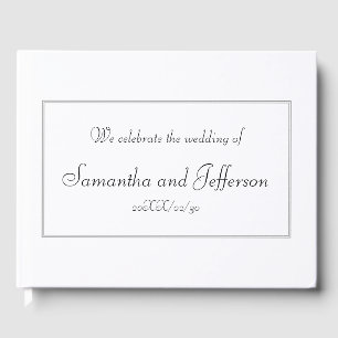 Subdued & Respectable Marriage Guestbook