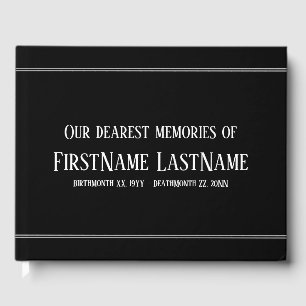 Subdued, Simple Sympathy Guestbook