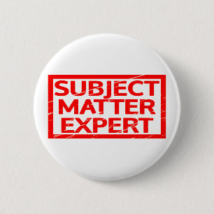 Subject Matter Expert Stamp 2 Inch Round Button