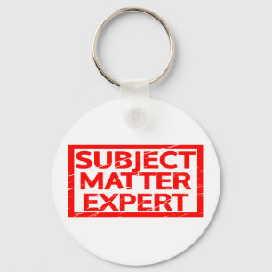 Subject Matter Expert Stamp Keychain