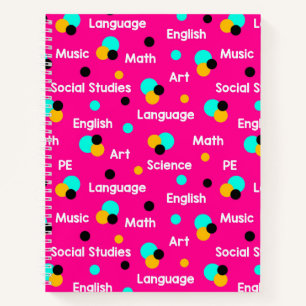 Subjects in Bloom: A Colourful Curriculum Notebook