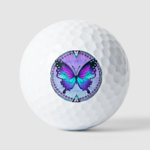 Sublimation Butterfly with Background Golf Balls