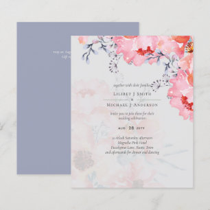 Sublime  Dusty Blue Pink Blossom Wedding Suite