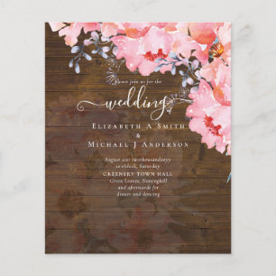 Sublime Pink Blossoms WEDDING SUITE - BUDGET Flyer