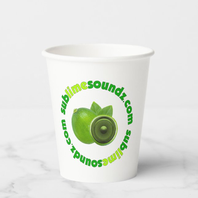 Sublime Soundz Circular Logo Mug Paper Cups (Front)