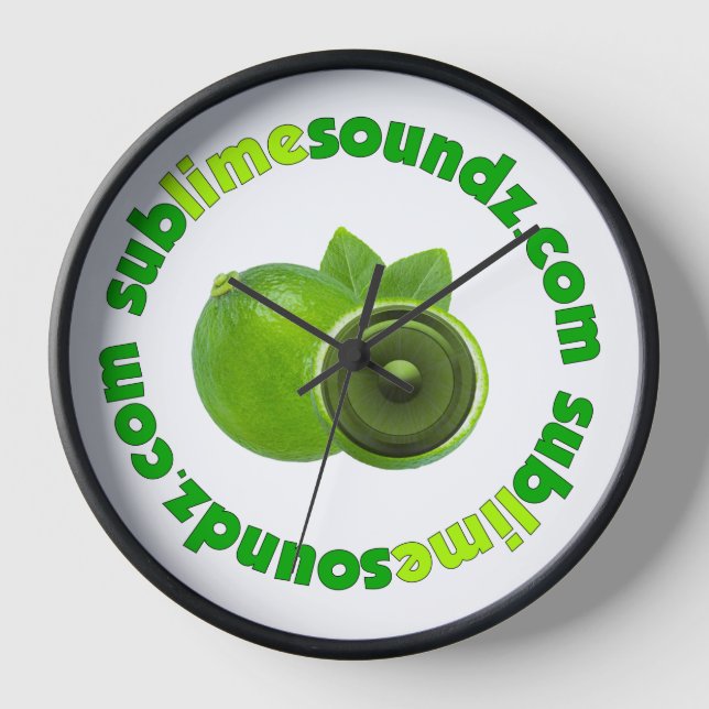 Sublime Soundz - Wall Clock (Front)