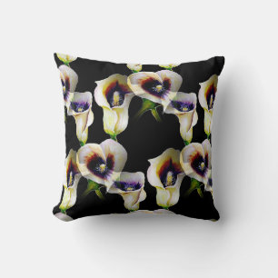 Sublime Watercolor Arum Calla Lilies Throw Pillow