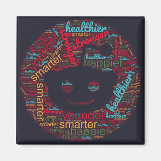 Subliminal Word Art for reddit social icon Magnet