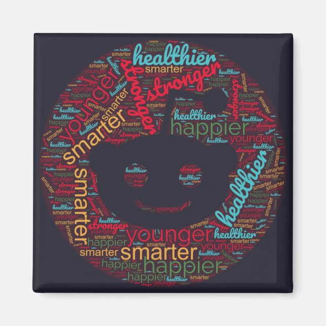 Subliminal Word Art for reddit social icon Magnet (Front)