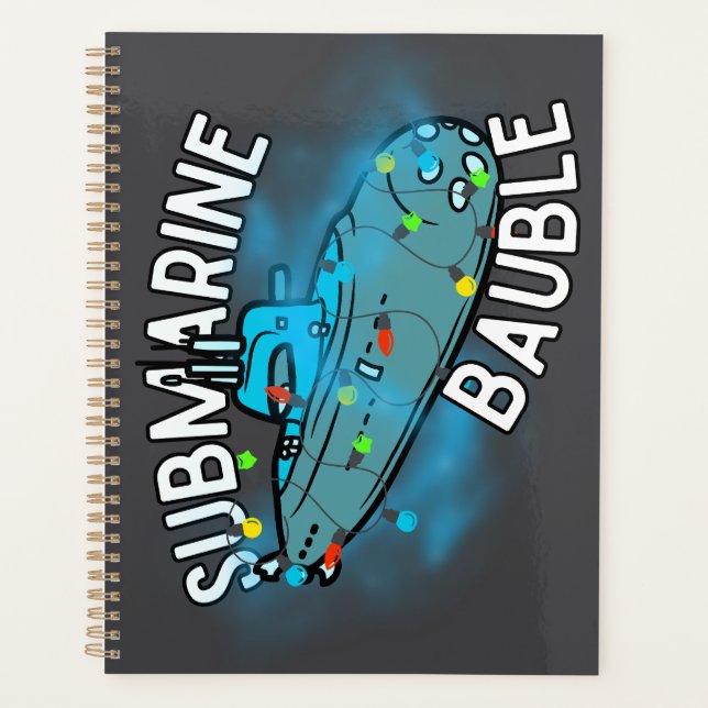 Submarine, bauble, christmas planner (Front)
