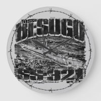 Submarine Besugo Round (Large) Acrylic Wall Clock