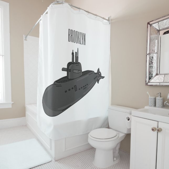 Submarine cartoon illustration (In Situ)