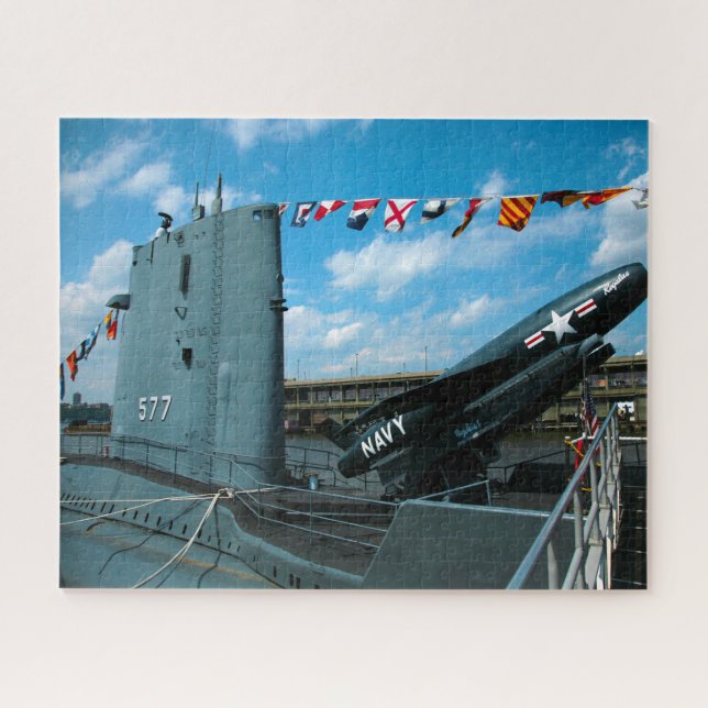 Submarine Docks New York. Jigsaw Puzzle (Horizontal)
