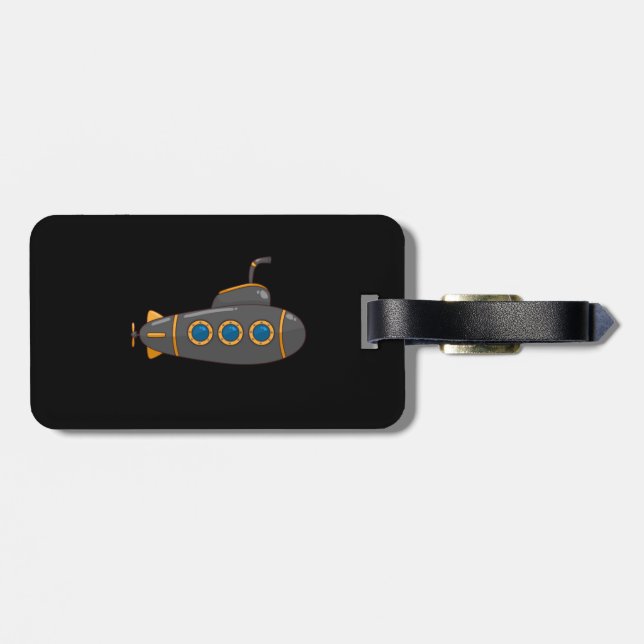 Submarine Luggage Tag (Back Horizontal)