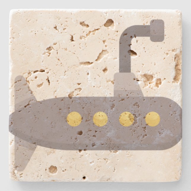 submarine stone coaster (Front)
