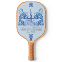 Submarine-themed preppy pickleball paddle