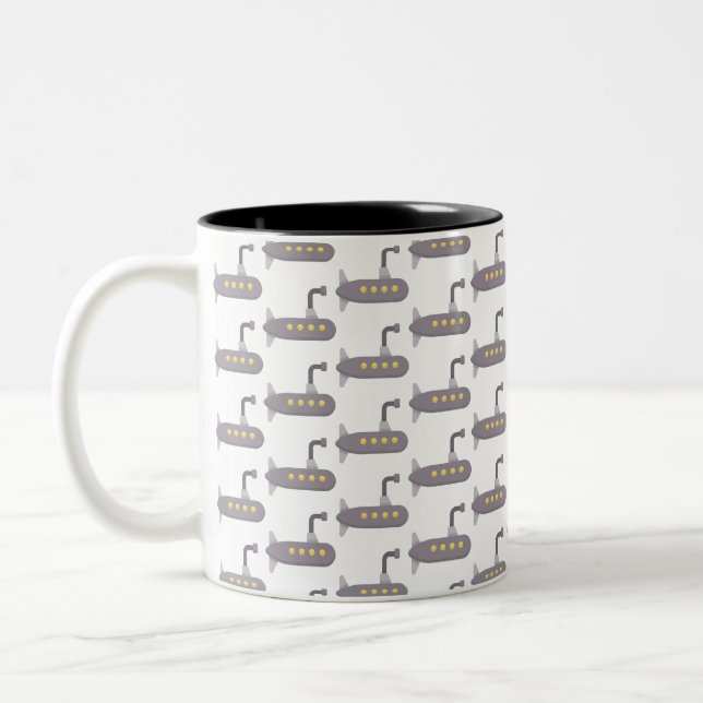 submarine Two-Tone coffee mug (Left)