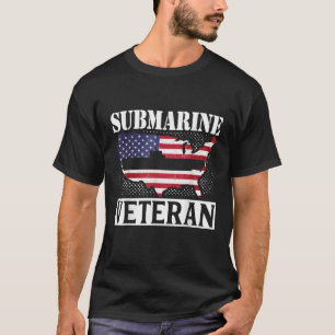 Submarine Veteran Fighting For Freedom Patriot Vet T-Shirt