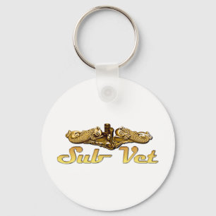Submarine Veteran Keychain
