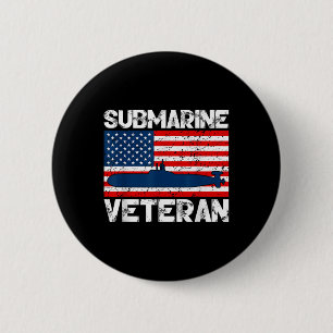 Submarine Veteran War Sub Underwater Craft Soldier 2 Inch Round Button