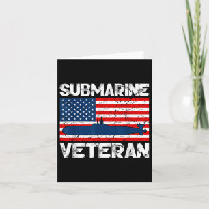 Submarine Veteran War Sub Underwater Craft Soldier Card
