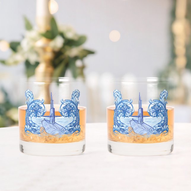 Submarine Whiskey Glasses Gift Set (Insitu (Wedding))