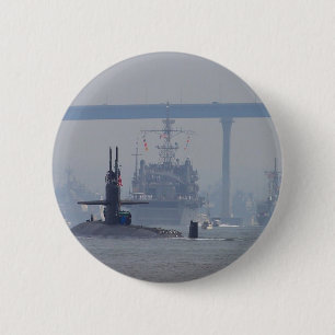 Submarines Subs Nuclear Ships Navy 2 Inch Round Button