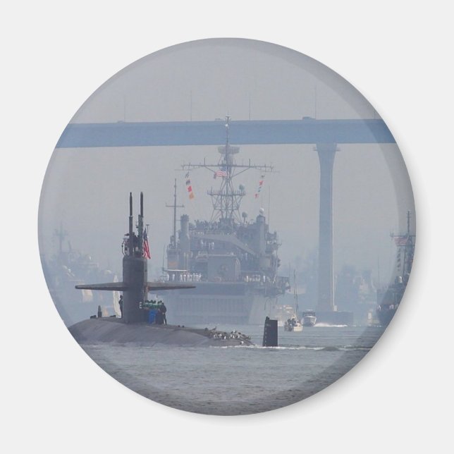Submarines Subs Nuclear Ships Navy Magnet (Front)