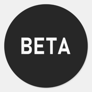Submissive Beta  Classic Round Sticker