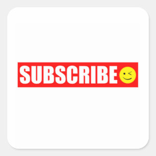 Subscribe Square Sticker